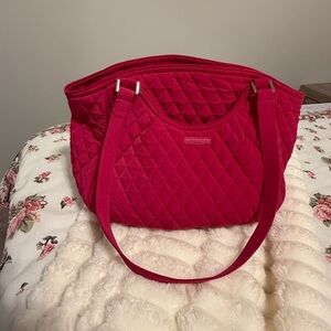 Vera Bradley Quilted Tote in Vibrant Pink